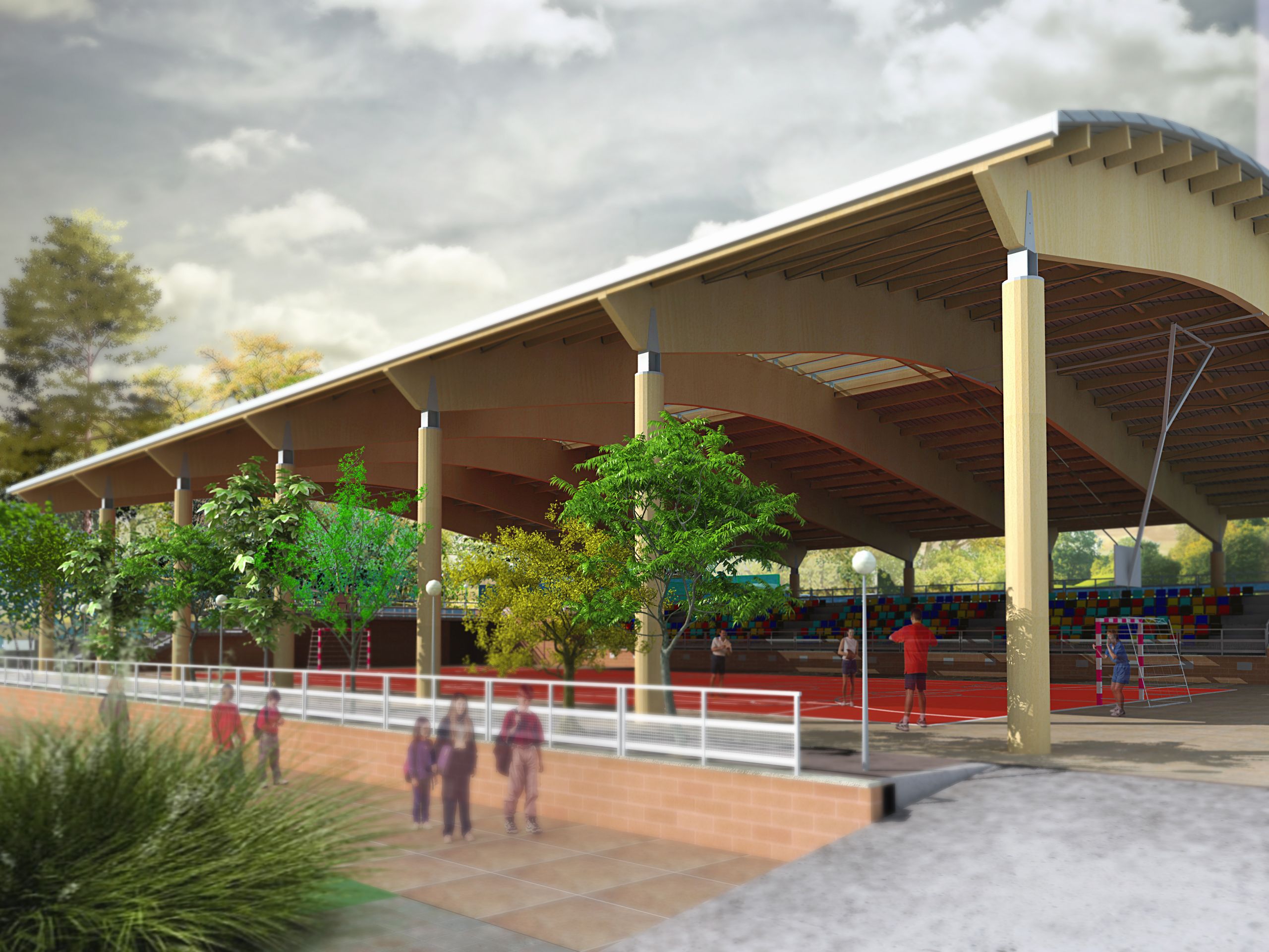 CUBRICION PISTA DEPORTIVA EN TARRAGONA